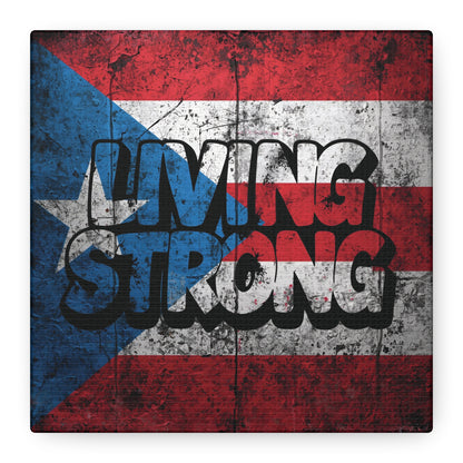 Gallery Wrapped - Puerto Rico Flag -  Matte Canvas Wall Art - Inspirational Decor - Home Wall Decor -