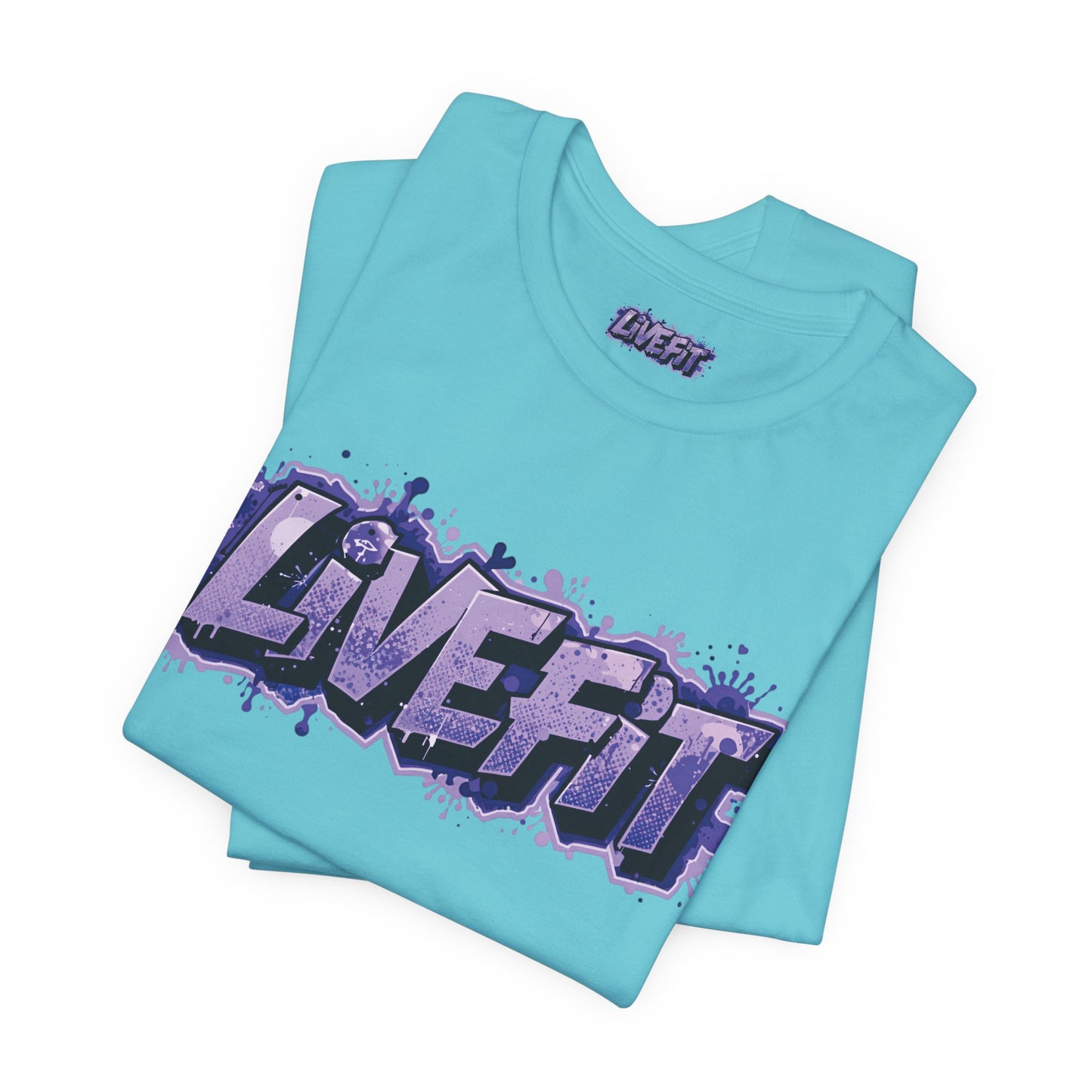 Live Fit Unisex Tee -  Fitness Shirt -  Motivational Graphic Tee -  Workout Apparel -  Casual Wear -  Gift for Gym Lovers -  Active Lifestyle -