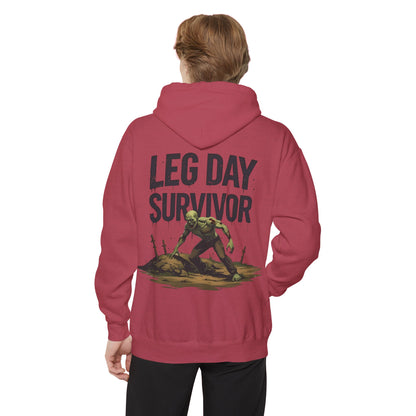 Leg Day Survivor! - Funny Gym Hoodie - Unisex Fitness Sweatshirt - Workout Apparel - S-5XL