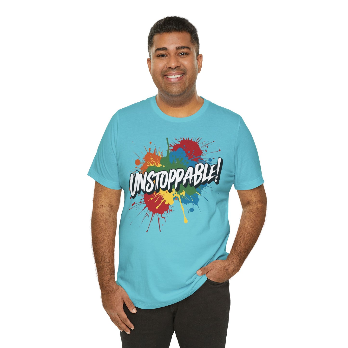Unstoppable Design Tee - Vintage  Retro  Unisex  Tee - Classic  T-Shirt - Graphic Tee - Casual  Shirt - Short  Sleeve  Shirt