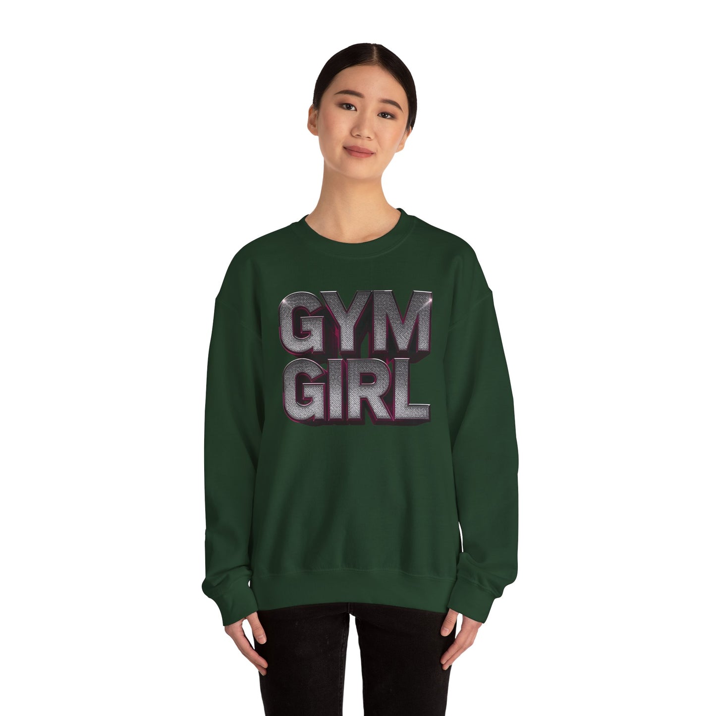 Gym Girl Crewneck Sweatshirt - Stylish Fitness Apparel - Women's Workout Sweatshirt - S-4XL