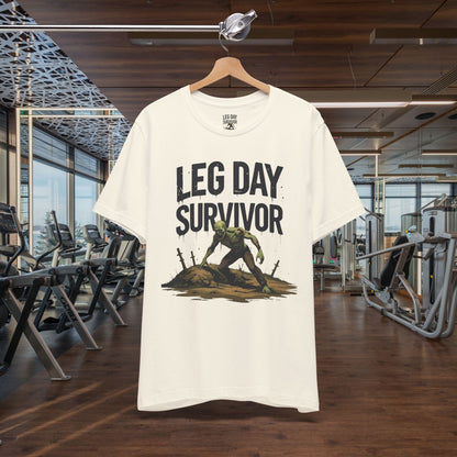 Leg Day Survivor Tee, Fitness Shirt, Workout Apparel, Gym Gift, Unisex Graphic Tee