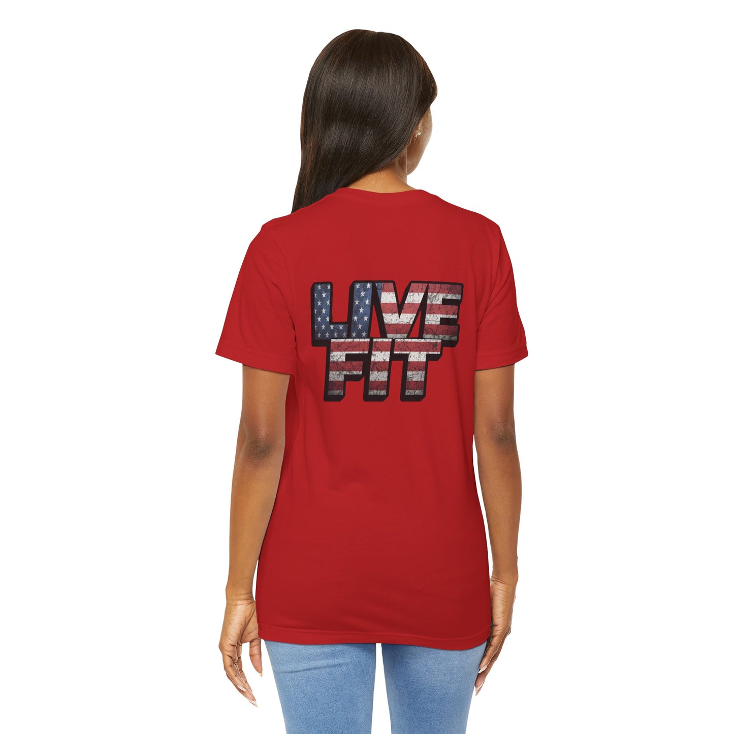 Unisex Graphic Tee - Patriotic Tee - American Flag - Red White Blue - Fitness Shirt - Workout Top - Casual Apparel for Independence Day - XS-4XL -