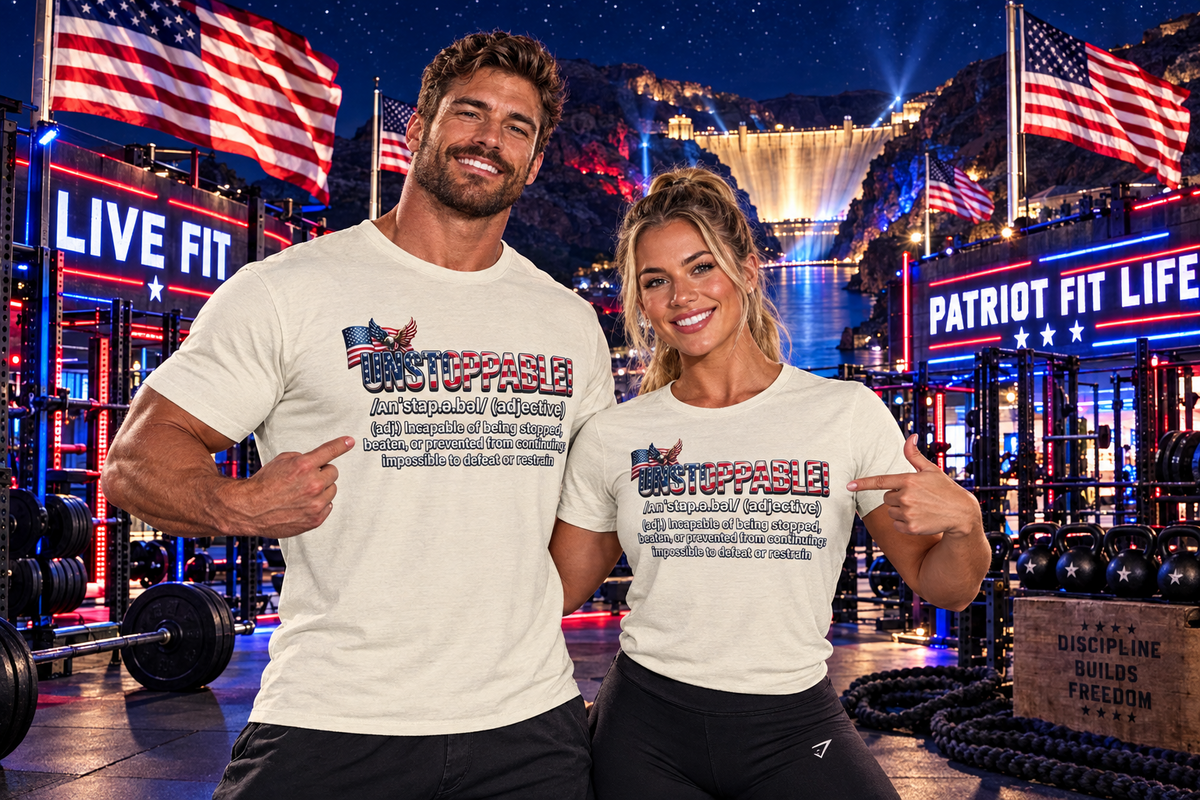 Patriot Fit Life Unstoppable Definition T-Shirt - American Flag & Eagle | Unisex XS-4XL