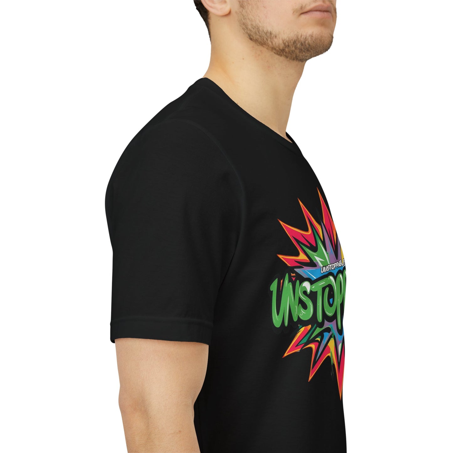 Unisex Jersey Tee - Unstoppable Graphic Design Shirt - Motivation and Fitness