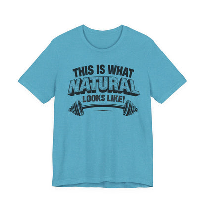 Natural Looks Weightlifting Tee | Gym Graphic T-Shirt