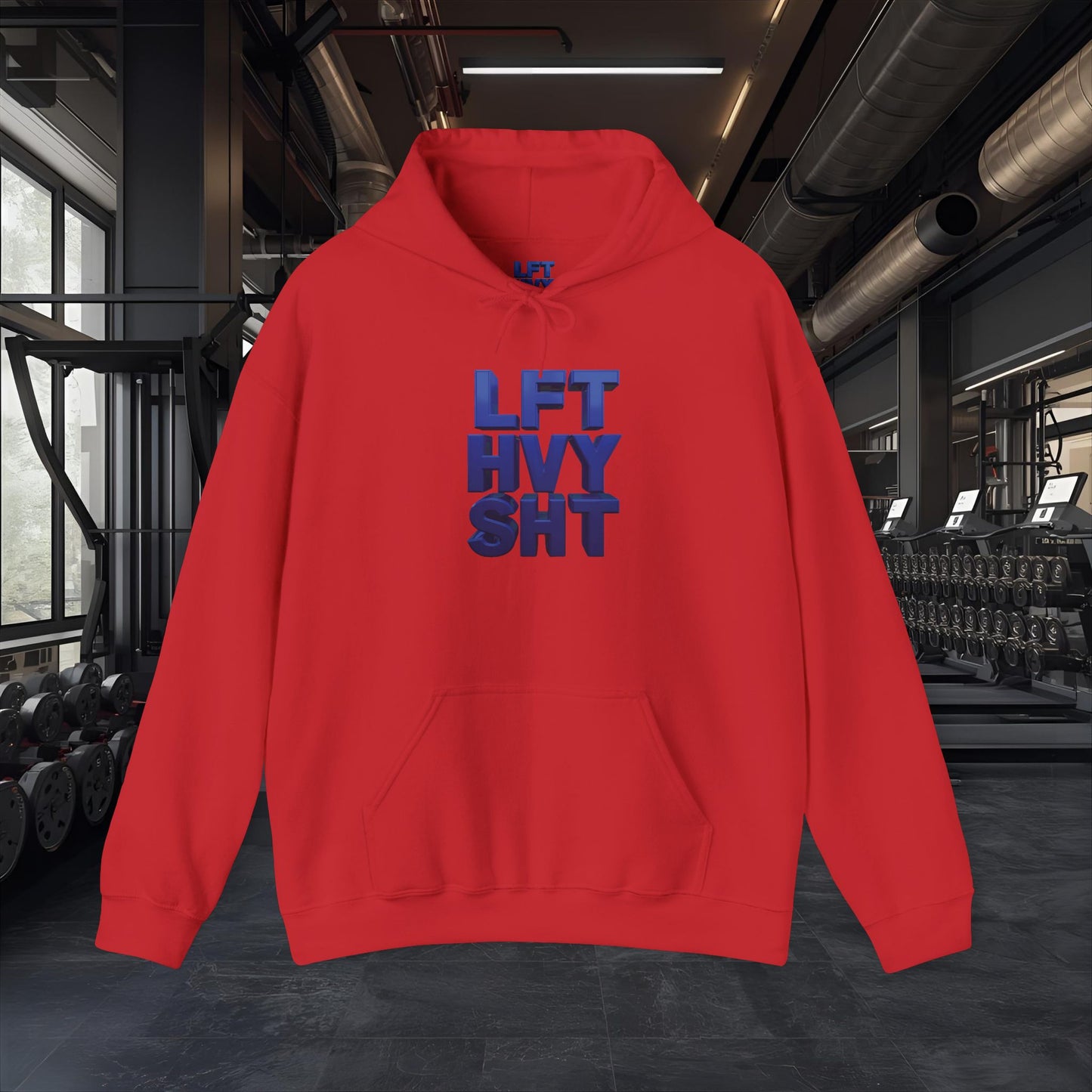 Lift Heavy Shit - LFT HVY SHT - Gym Hoodie - Bold Fitness Pullover - Unisex S-5XL