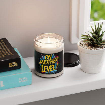 On Another Level! Scented Soy Candle - 9oz - Motivational Fitness Gift - Eco-Friendly Home Decor - 10 Scent Options