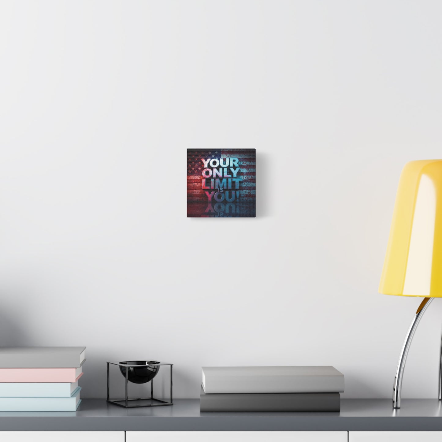 Motivational Wall Art Canvas, Your Only Limit Is You! Inspirational Decor for Home Office, Inspirational Gift, American Flag, Limitless Living, Personal [...]