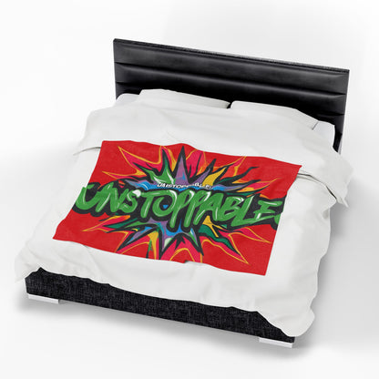 💥 Unstoppable 💥 Velveteen 💥 Plush 💥 Blanket 💥 Cozy 💥 Comfort for 💥 Motivation and Inspiration 💥
