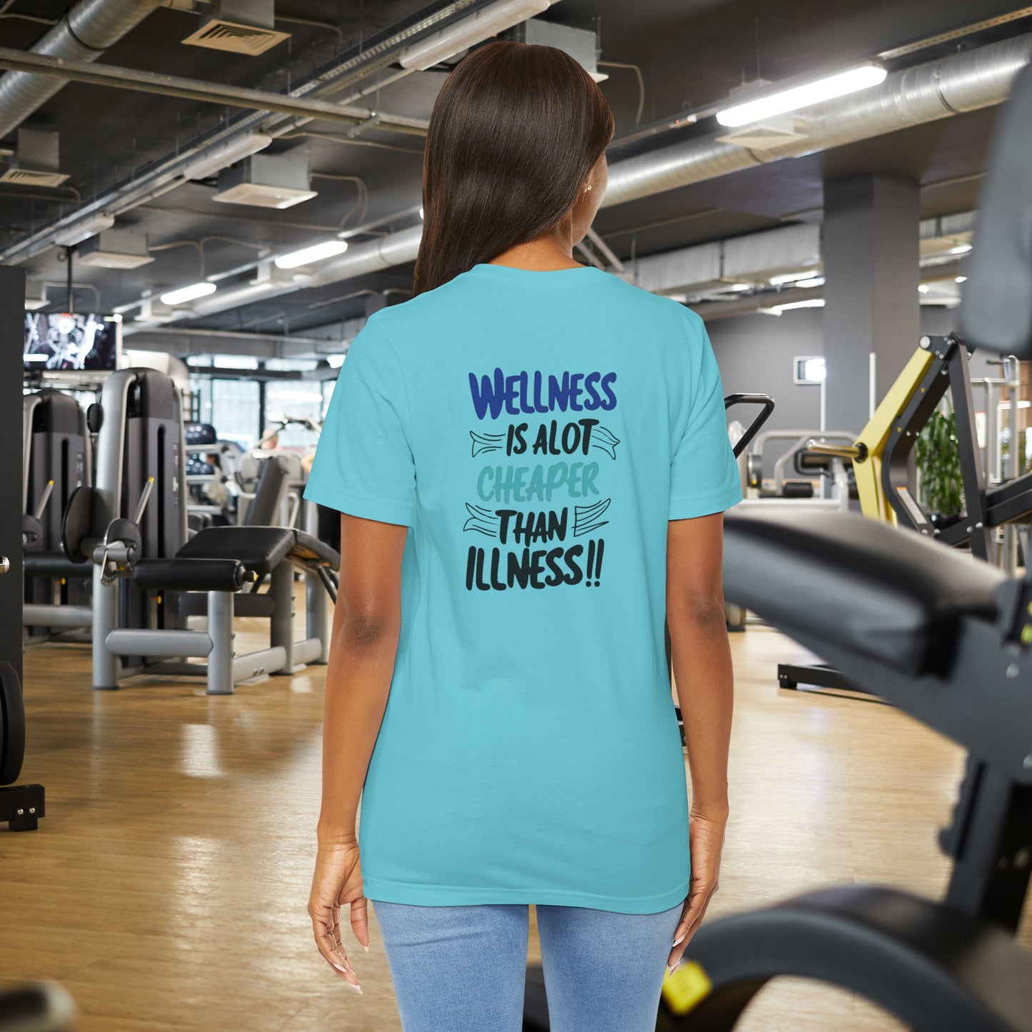 Wellness Awareness Unisex Tee - Wellness Is Alot Cheaper Than Illness!! - Design - S - 3XL - Motivational Health T-Shirt for Self-Care Enthusiasts - Gift for Wellness Events - Positive Vibe Shirt -  [...]