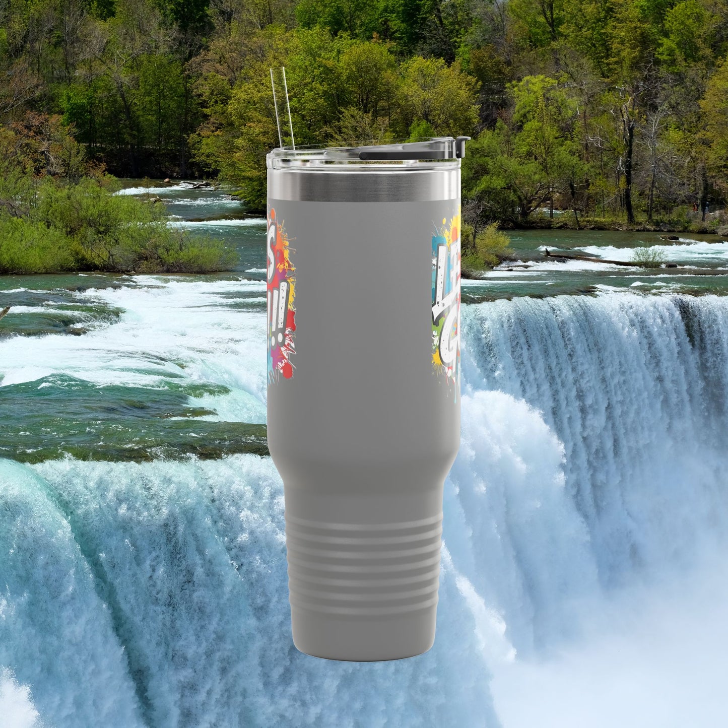 💥 Vibrant   💥 Stylish    💥 Motivational     💥 Insulated   💥 Stainless Steel   💥 Travel Mug  40oz    💥  Let's Do This!  💥 Inspiring Print   💥 Hot or Cold   💥 Birthday Gift 💥 Holiday Gift   💥Graduation Gift   💥 Dishwasher Safe Top Rack 💥