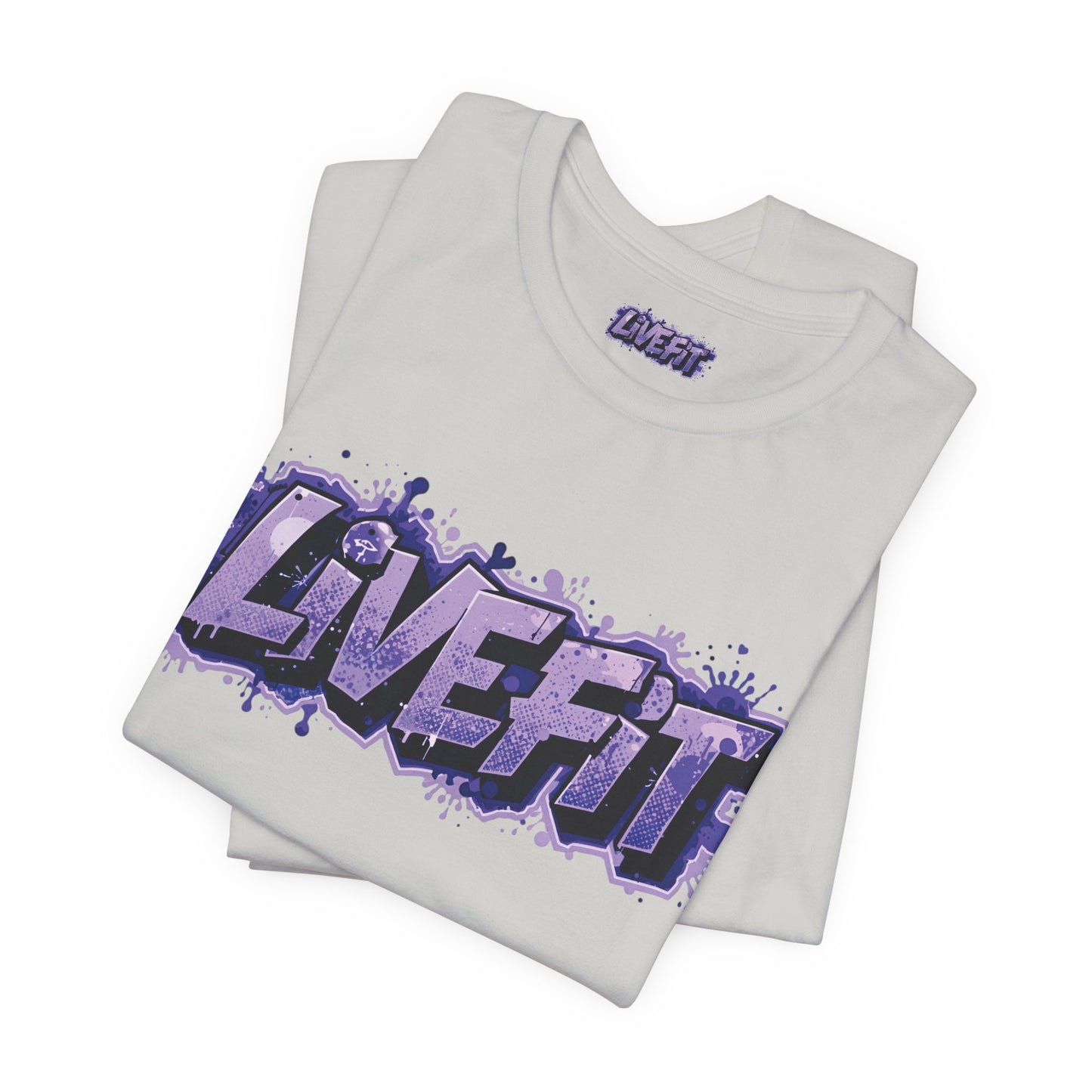 Live Fit Unisex Tee -  Fitness Shirt -  Motivational Graphic Tee -  Workout Apparel -  Casual Wear -  Gift for Gym Lovers -  Active Lifestyle -
