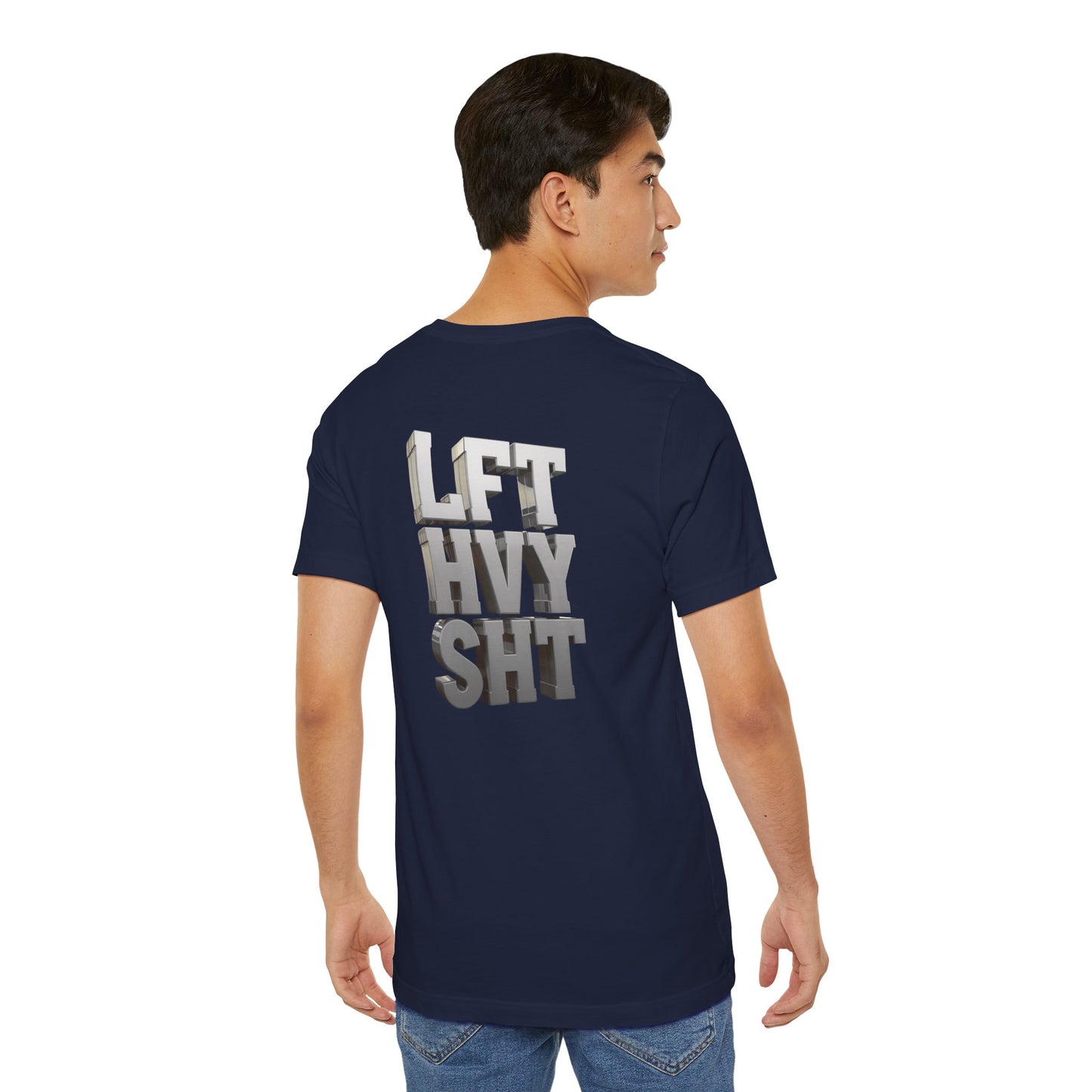 Lift Heavy Shit - LFT HVY SHT - 3D Gym T-Shirt - Bold Weightlifting Tee