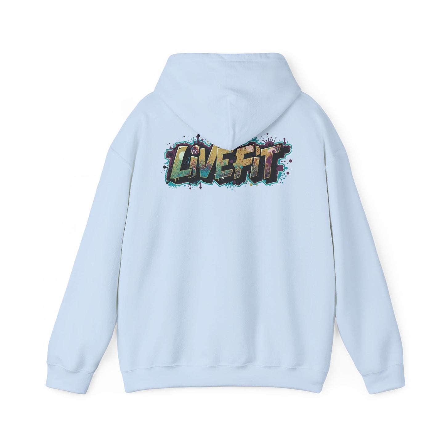 Live Fit Hoodie - Unisex Heavy Blend Sweatshirt - Fitness Enthusiasts -  Gym Wear - Workout Apparel -  Active Lifestyle -  Gift for Him/Her -