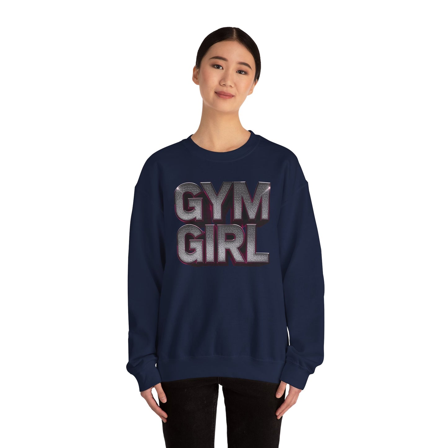 Gym Girl Crewneck Sweatshirt - Stylish Fitness Apparel - Women's Workout Sweatshirt - S-4XL