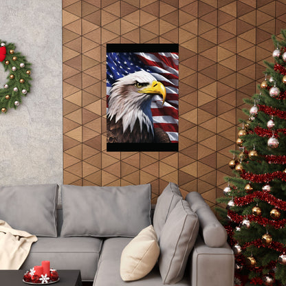 💥 Patriotic 💥 Bald Eagle 💥 Red White & Blue 💥 Wall Art 💥 Matte  💥 Vertical Poster 💥