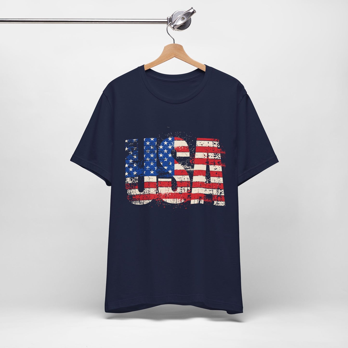 USA - Red White Blue - American Flag - Classic Unisex Tee - Holiday Gift - Patriotic Pride