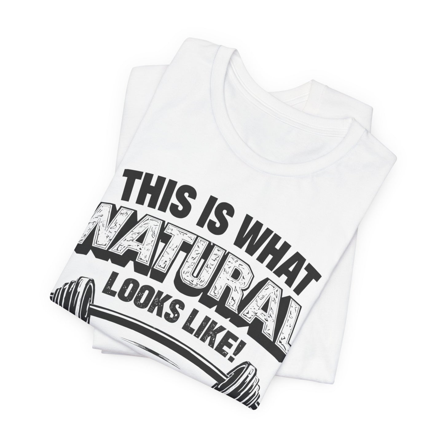 Natural Looks Weightlifting Tee | Gym Graphic T-Shirt