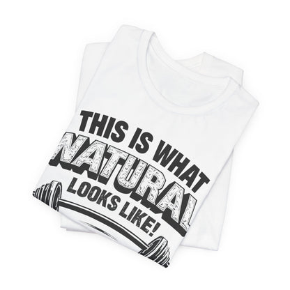 Natural Looks Weightlifting Tee | Gym Graphic T-Shirt