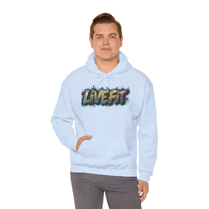 Live Fit Hoodie - Unisex Heavy Blend Sweatshirt - Fitness Enthusiasts -  Gym Wear - Workout Apparel -  Active Lifestyle -  Gift for Him/Her -