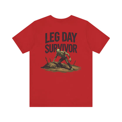 Leg Day Survivor Tee, Fitness Shirt, Workout Apparel, Gym Gift, Unisex Graphic Tee