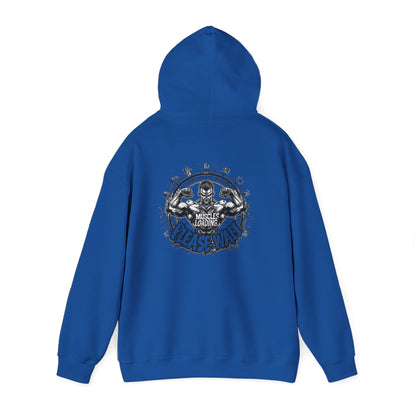 Unisex - Muscles Loading…Please Wait - Heavy Blend™ Hooded Sweatshirt - Motivational Fitness Hoodie - Workout Sweatshirt - Gym Apparel - Inspirational Gift - Holiday Gift