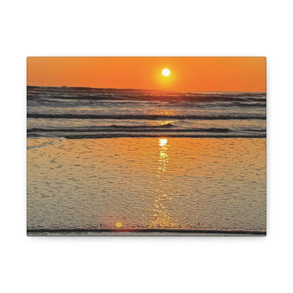 Stunning Sunset Beach Canvas Print, Ocean Decor, Wall Art, Home Decor, Coastal Artwork for Living Room