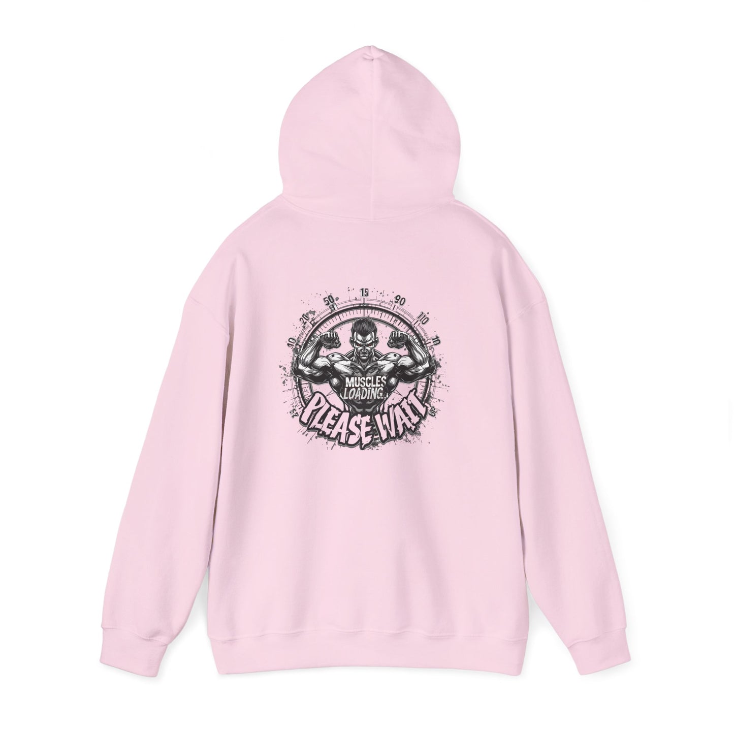 Unisex - Muscles Loading…Please Wait - Heavy Blend™ Hooded Sweatshirt - Motivational Fitness Hoodie - Workout Sweatshirt - Gym Apparel - Inspirational Gift - Holiday Gift