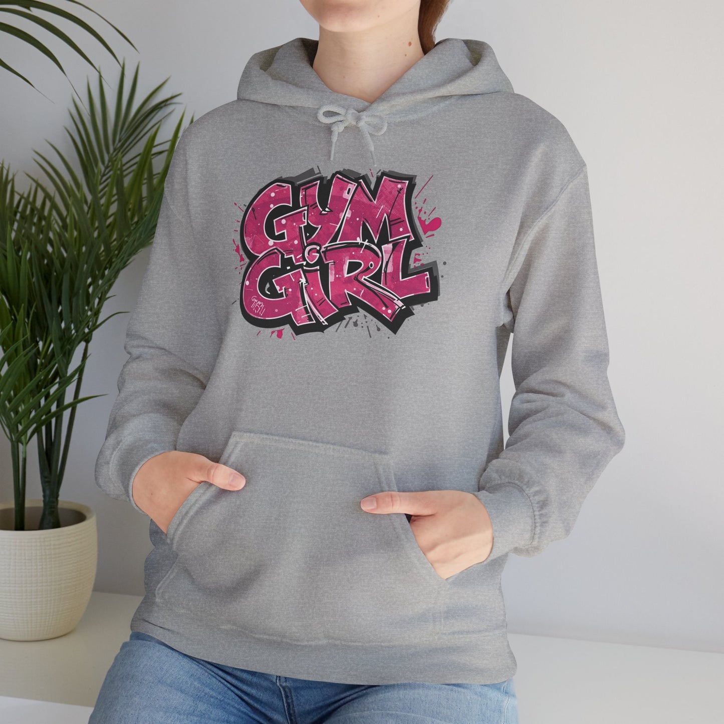 Stylish - Gym Girl Print - Hoodie - S - 5XL - Fitness -