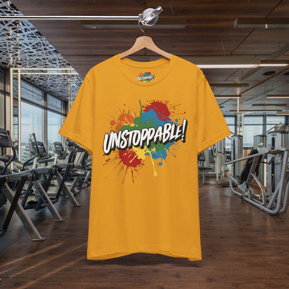 Unstoppable Design Tee - Vintage  Retro  Unisex  Tee - Classic  T-Shirt - Graphic Tee - Casual  Shirt - Short  Sleeve  Shirt
