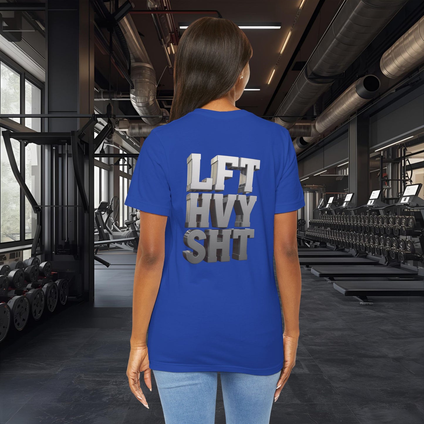 Lift Heavy Shit - LFT HVY SHT - 3D Gym T-Shirt - Bold Weightlifting Tee