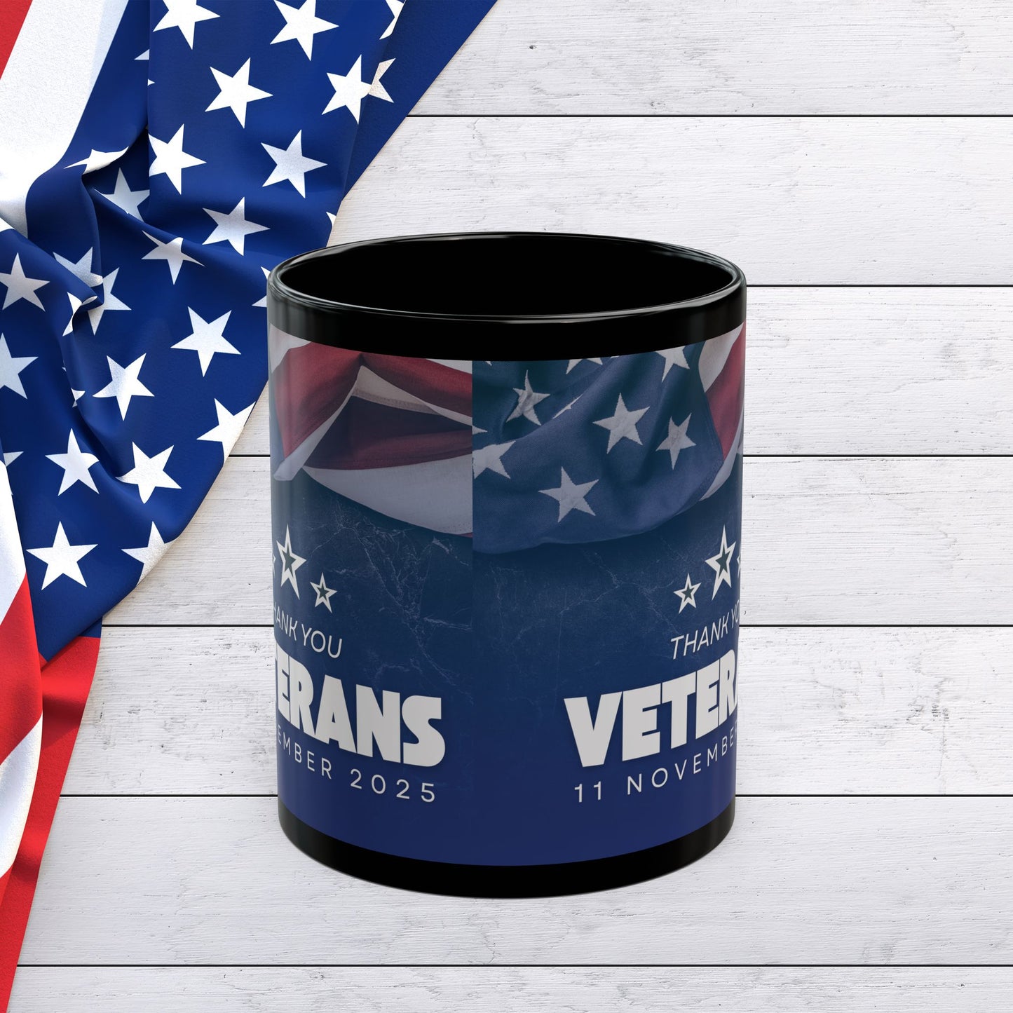 Veterans Day - Thank You Mug — American Flag Tribute (11oz/15oz)