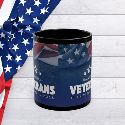 Veterans Day - Thank You Mug — American Flag Tribute (11oz/15oz)