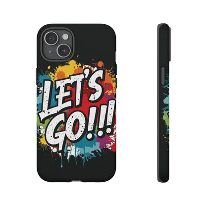 💥Phone Case 💥 Colorful 💥 Let's Go! 💥  Tough Phone Case 💥  Vibrant Design 💥 iPhones  15 & 16 💥  Birthday Gift 💥