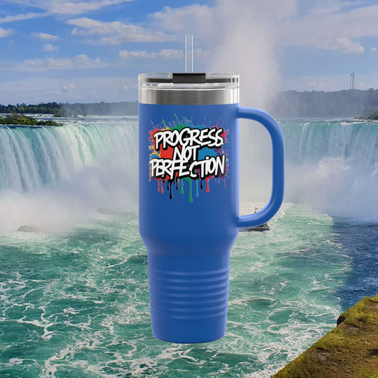 💥Inspirational   💥 Vibrant    💥 Durable  💥 Stainless Steel  💥 Insulated   💥 Travel Mug-Tumbler  💥 40oz    💥 Leak-Proof  Lid 💥  8  Different  Colors To  Choose  From 💥 Motivation On The Move 💥