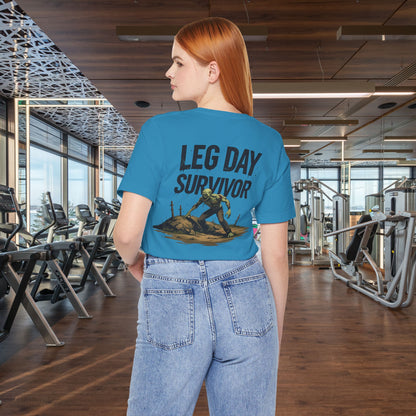Leg Day Survivor Tee, Fitness Shirt, Workout Apparel, Gym Gift, Unisex Graphic Tee