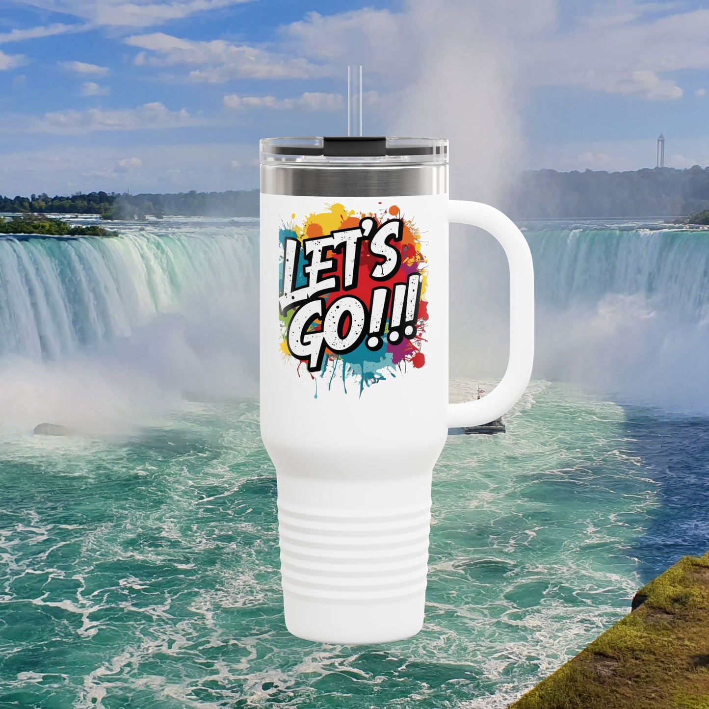 💥 Vibrant   💥 Stylish    💥 Motivational     💥 Insulated   💥 Stainless Steel   💥 Travel Mug  40oz    💥  Let's Do This!  💥 Inspiring Print   💥 Hot or Cold   💥 Birthday Gift 💥 Holiday Gift   💥Graduation Gift   💥 Dishwasher Safe Top Rack 💥