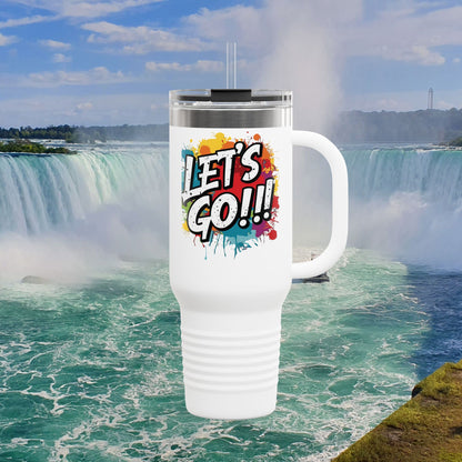 💥 Vibrant   💥 Stylish    💥 Motivational     💥 Insulated   💥 Stainless Steel   💥 Travel Mug  40oz    💥  Let's Do This!  💥 Inspiring Print   💥 Hot or Cold   💥 Birthday Gift 💥 Holiday Gift   💥Graduation Gift   💥 Dishwasher Safe Top Rack 💥