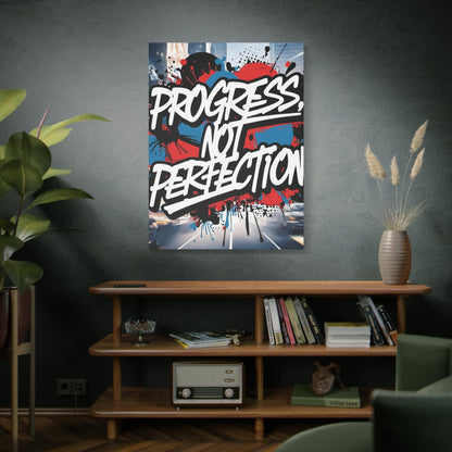 💥 Motivational 💥 Uplifting 💥 Canvas Art  💥 Progress Not Perfection Print  💥 Positive Vibe Décor  💥 Eco-Friendly  UL- Certified  Inks 💥 Gift  Giving 💥 Horizontal Is In A Different Listing 💥