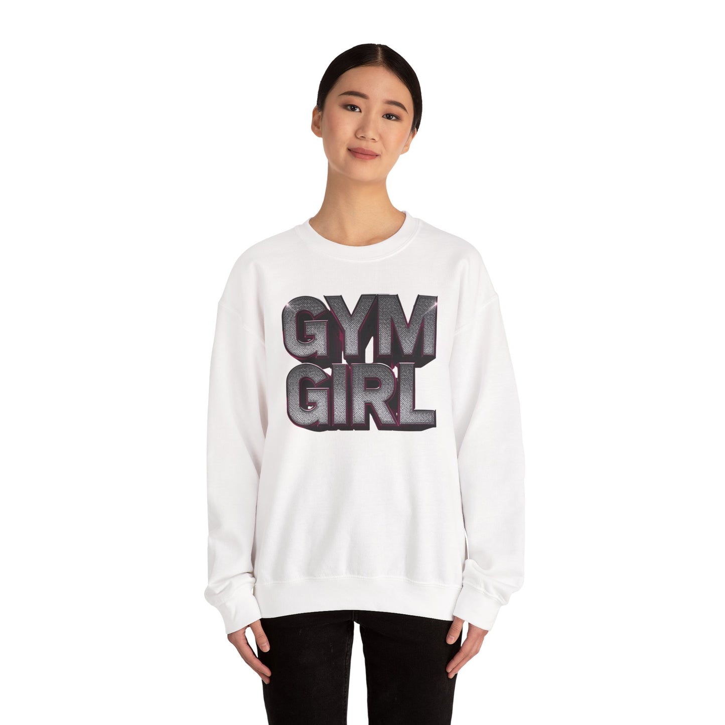 Gym Girl Crewneck Sweatshirt - Stylish Fitness Apparel - Women's Workout Sweatshirt - S-4XL