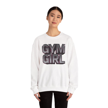 Gym Girl Crewneck Sweatshirt - Stylish Fitness Apparel - Women's Workout Sweatshirt - S-4XL