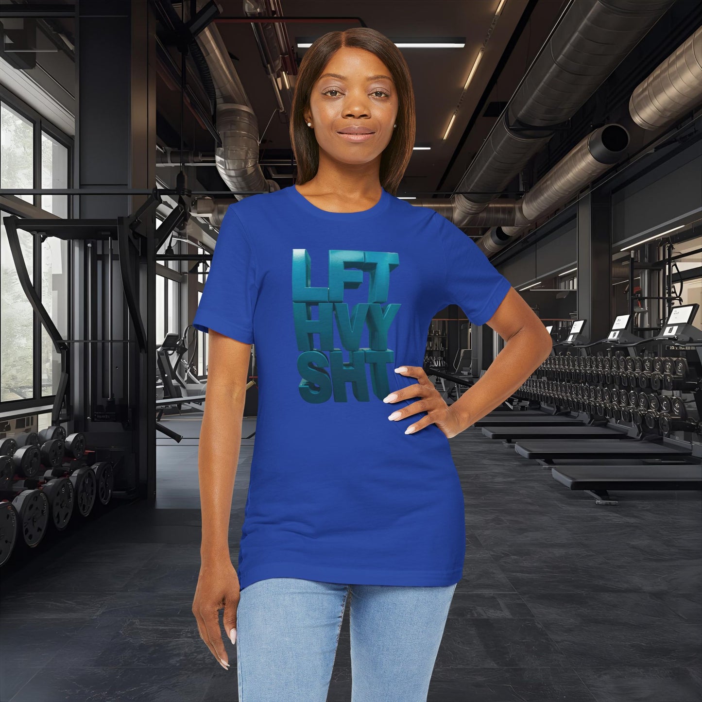 Lift Heavy Shit - LFT HVY SHT - Gym T-Shirt - Motivational Weightlifting Tee