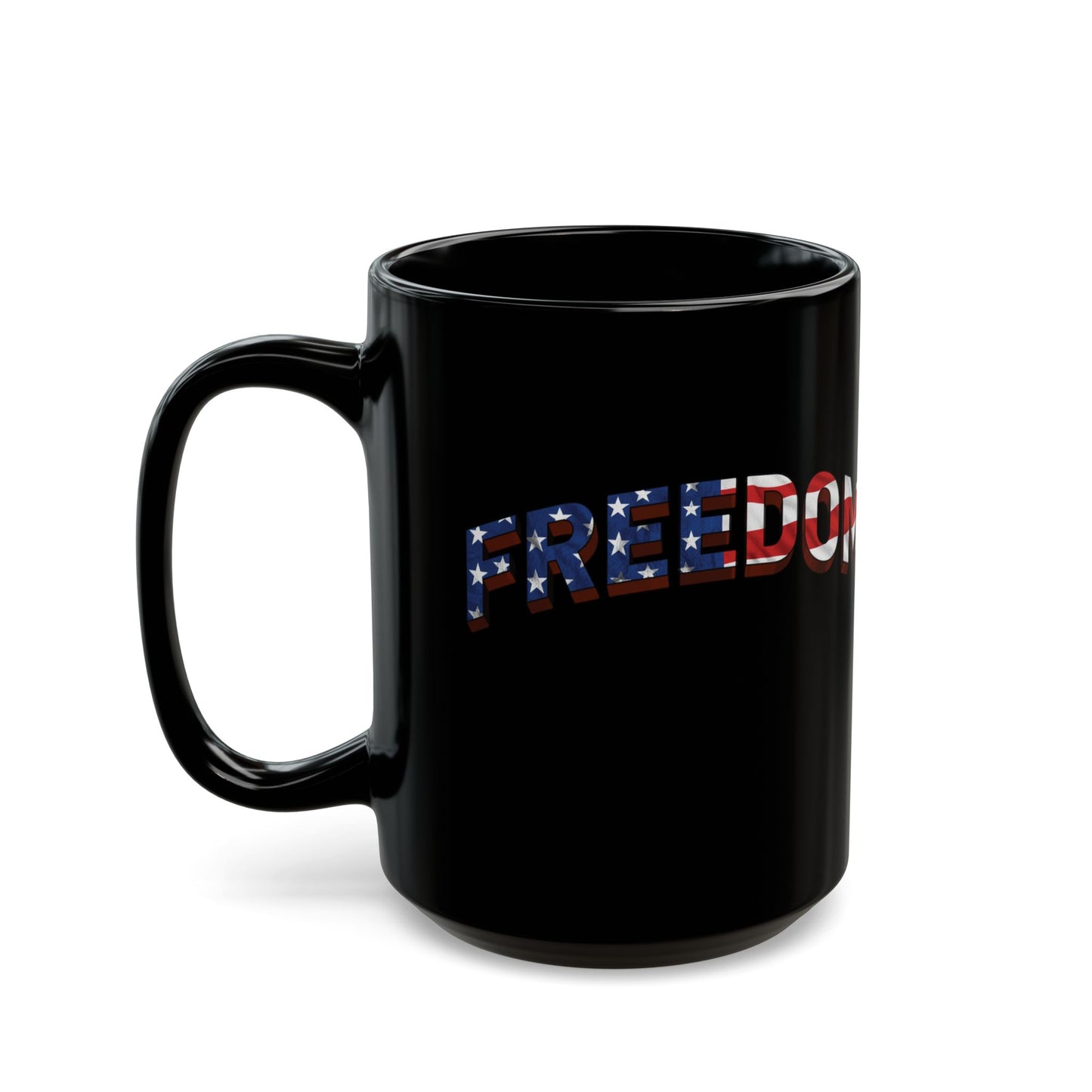FREEDOM Mug | Patriotic American Flag Stars & Stripes Coffee Cup