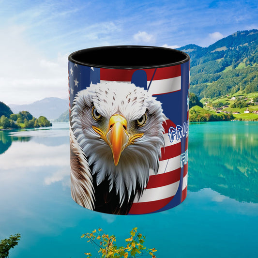 🇺🇸 Eye-Catching  🇺🇸 Patriotic  🇺🇸 Bald Eagle   🇺🇸 Red White & Blue  🇺🇸 USA  🇺🇸 Accent Coffee Mug   🇺🇸🇺🇸 11oz  &  🇺🇸 15oz  🇺🇸 Sizes 🇺🇸 8  Color Options   🇺🇸 Red     🇺🇸 Black    🇺🇸 Light Blue   🇺🇸 Yellow   🇺🇸 Orange   🇺🇸 Navy   🇺🇸 Pink   🇺🇸 Purple