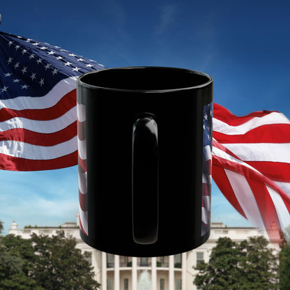 Patriotic Mug,   Memorial Day Gift,   American Flag,   Bald Eagle,   11oz,   Thank You For Your Service!