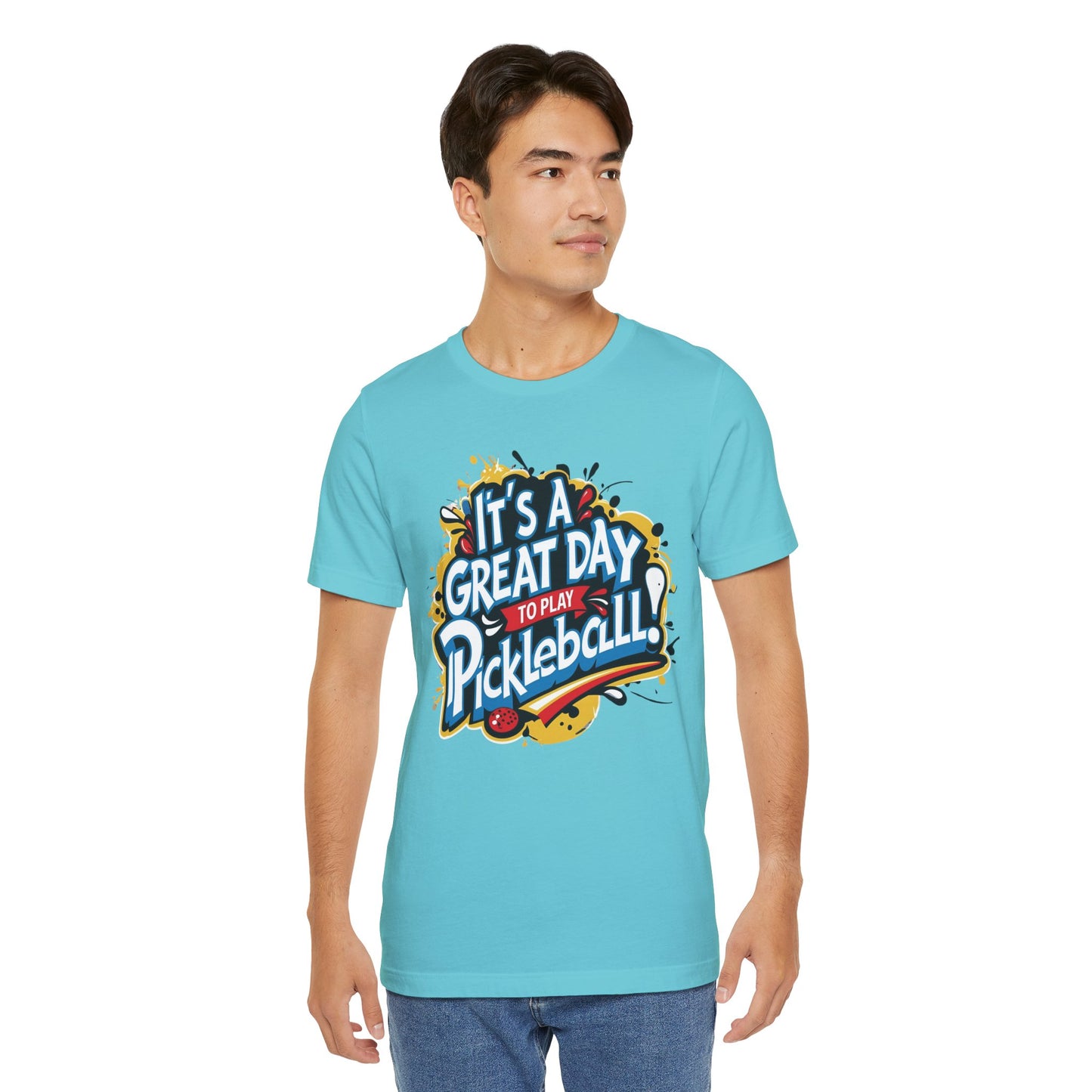 It's a Great Day to Play Pickleball T-Shirt - Unisex Graphic Tee - XS-4XL