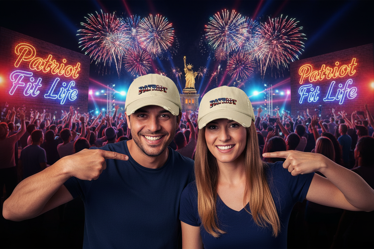 PATRIOT Distressed Dad Hat | American Flag Stars & Stripes Baseball Cap