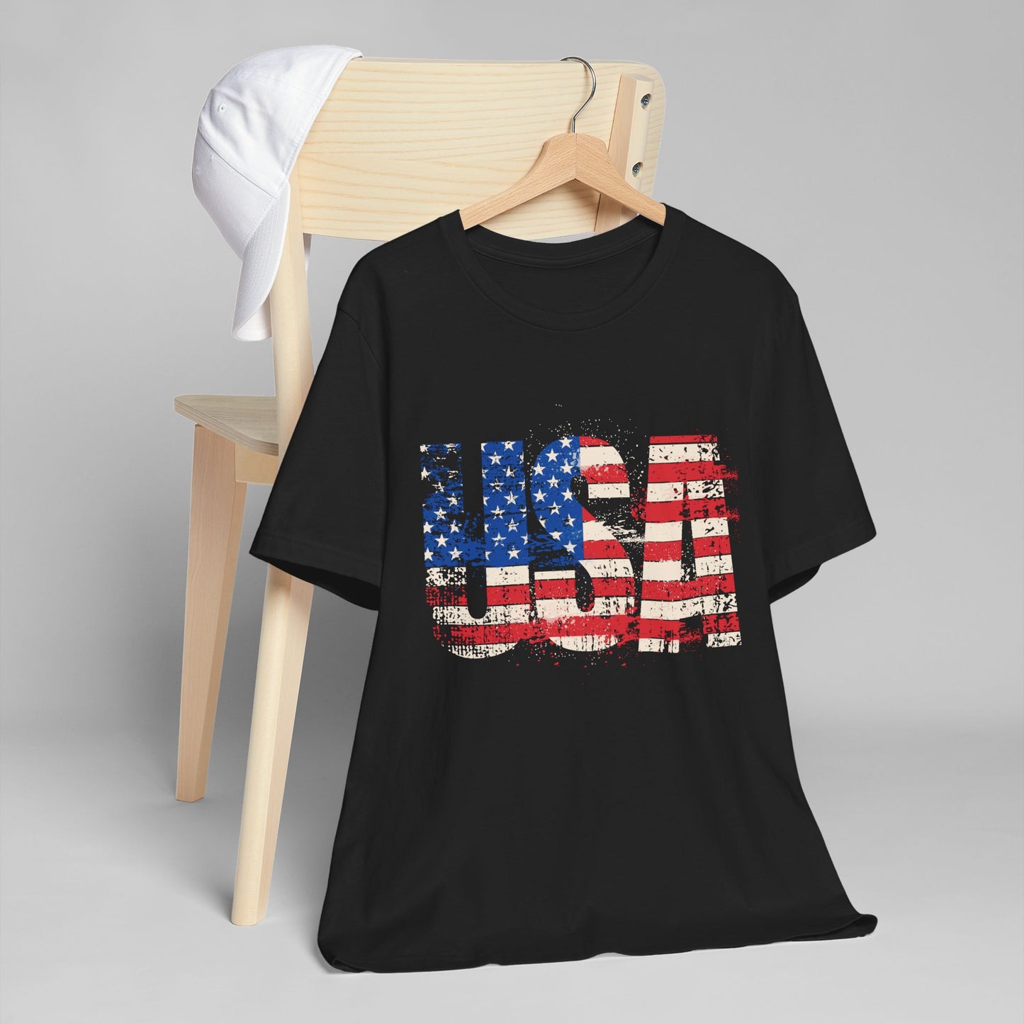 USA - Red White Blue - American Flag - Classic Unisex Tee - Holiday Gift - Patriotic Pride
