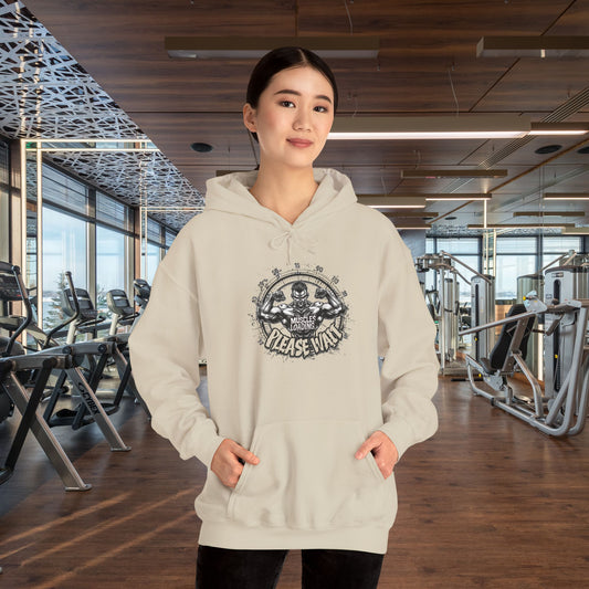 Unisex - Muscles Loading…Please Wait - Heavy Blend™ Hooded Sweatshirt - Motivational Fitness Hoodie - Workout Sweatshirt - Gym Apparel - Inspirational Gift - Holiday Gift